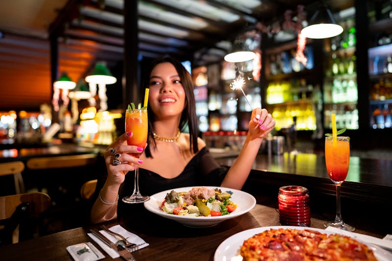 Lively Friday evening dining event at Pizzana Houston restaurant